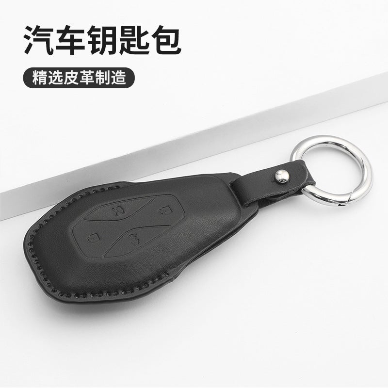 Suitable For Jixu Key Cover 24 Models/23 Alpha S/T5/Arcfox Baic New Energy Vehicle Bag Black Men - Image 4